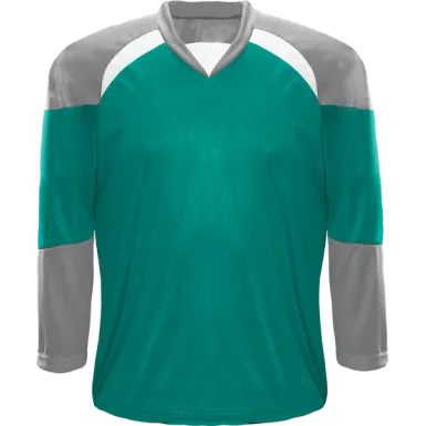 Kobe XJ5 Teal/Grey/White Midweight League Hockey Jersey