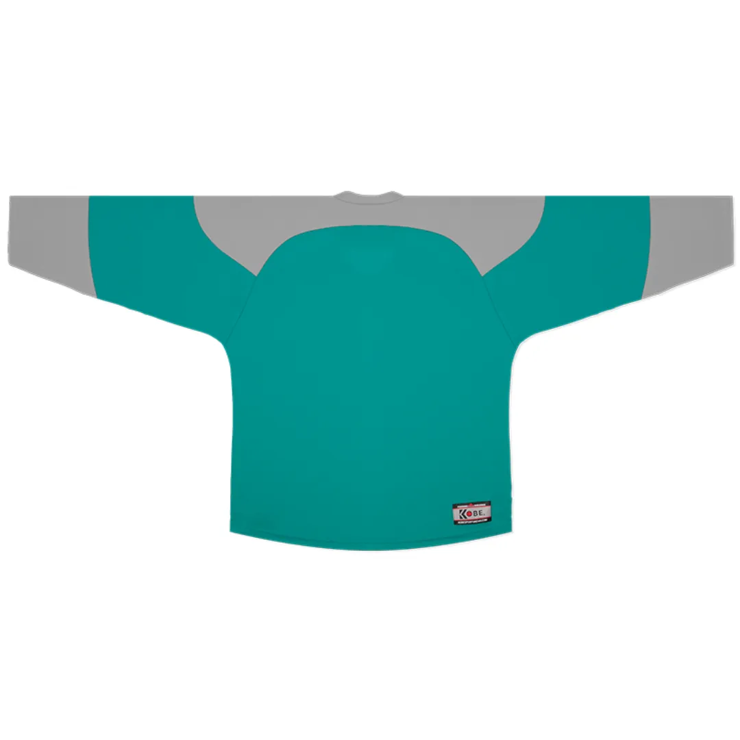 Kobe XJ5 Teal/Grey/White Midweight League Hockey Jersey