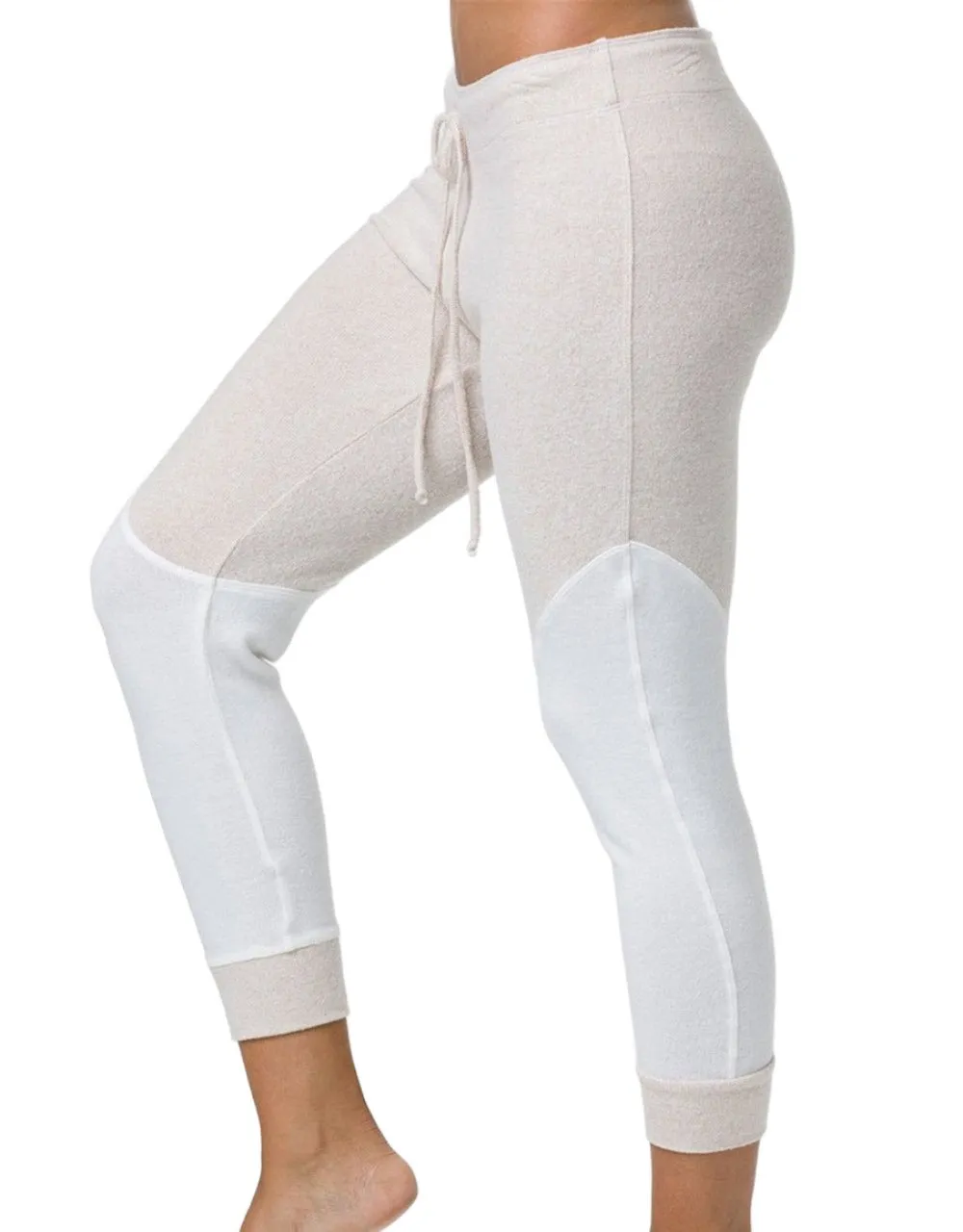 Last Chance! Onzie Hacci Varsity Jogger 2228 Oatmeal/White