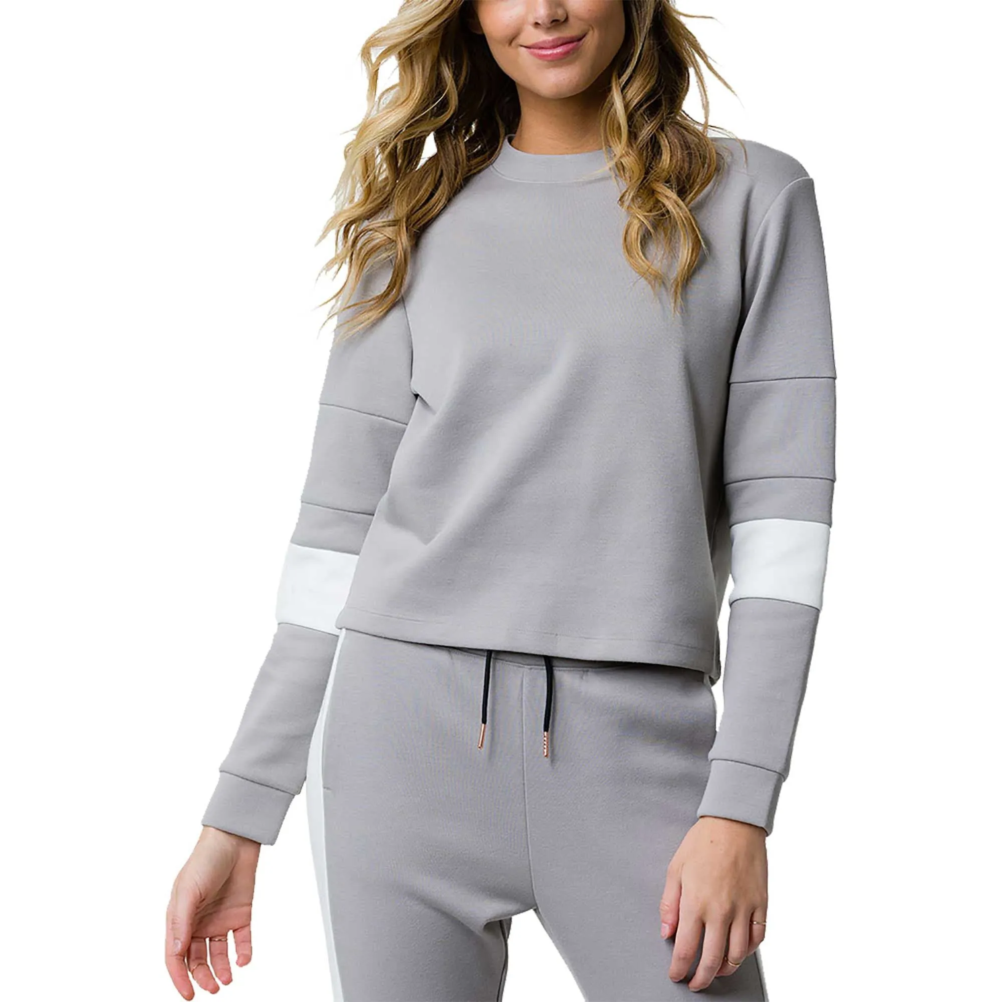 Last Chance! Onzie Hot Yoga Blocked Crew Neck Sweatshirt 3072