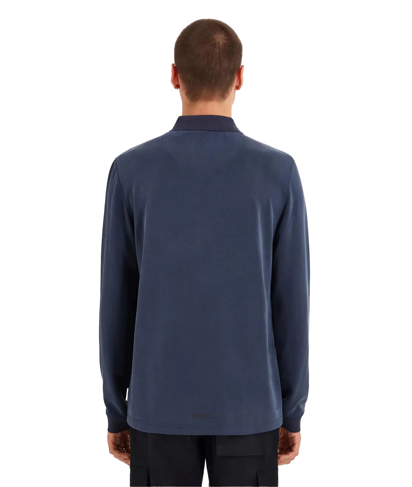 Long Sleeve Soft Touch Polo - Navy