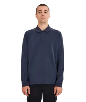 Long Sleeve Soft Touch Polo - Navy