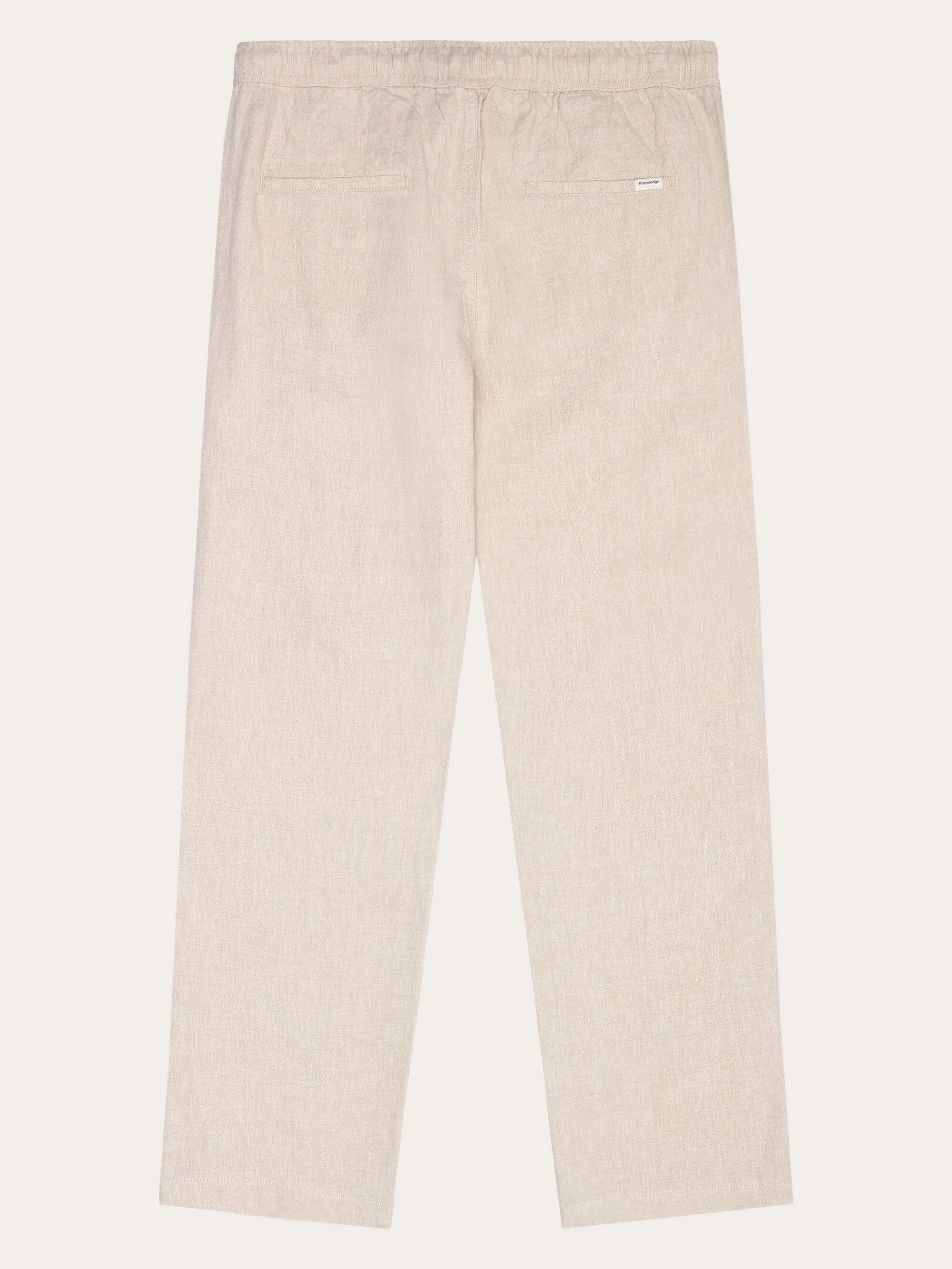 Loose linen pant - Light feather gray