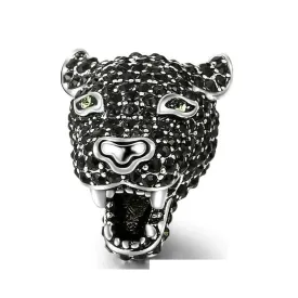 Luxe Cubic Zirconia Black Panther Charm