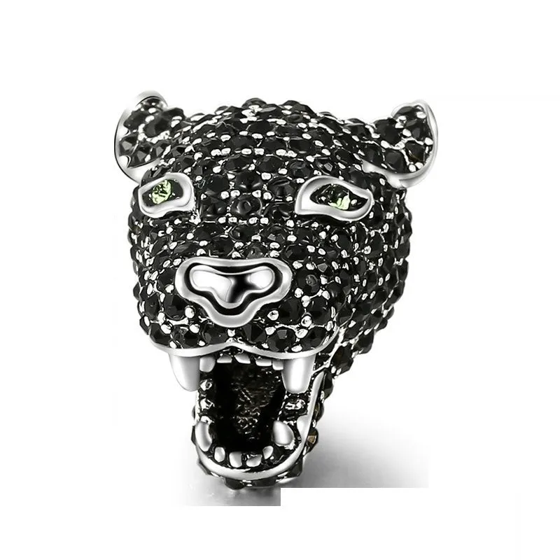 Luxe Cubic Zirconia Black Panther Charm