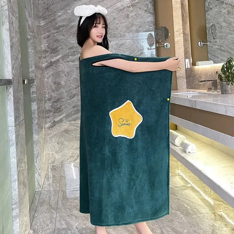 Luxurious Microfiber Bath Towel - Soft, Wearable, Beach Towel for Adults