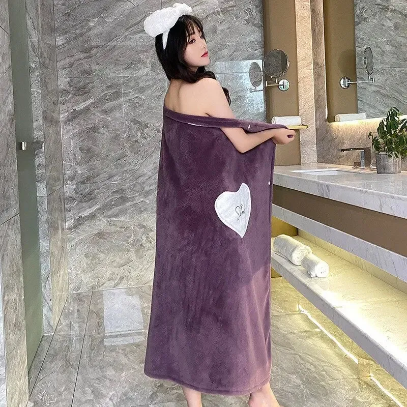 Luxurious Microfiber Bath Towel - Soft, Wearable, Beach Towel for Adults