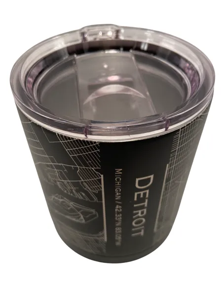 Map of Detroit Insulated Cup / Black