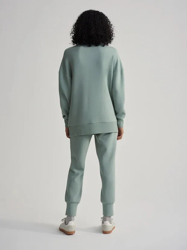 Masie Longline Sweat | Lily Pad