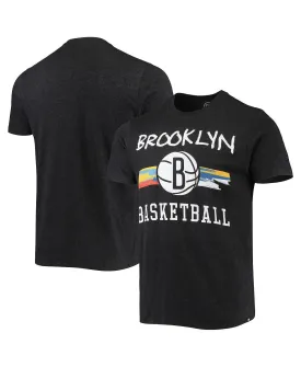 Men's black brooklyn nets city edition club '47 Brand T-shirt, multi