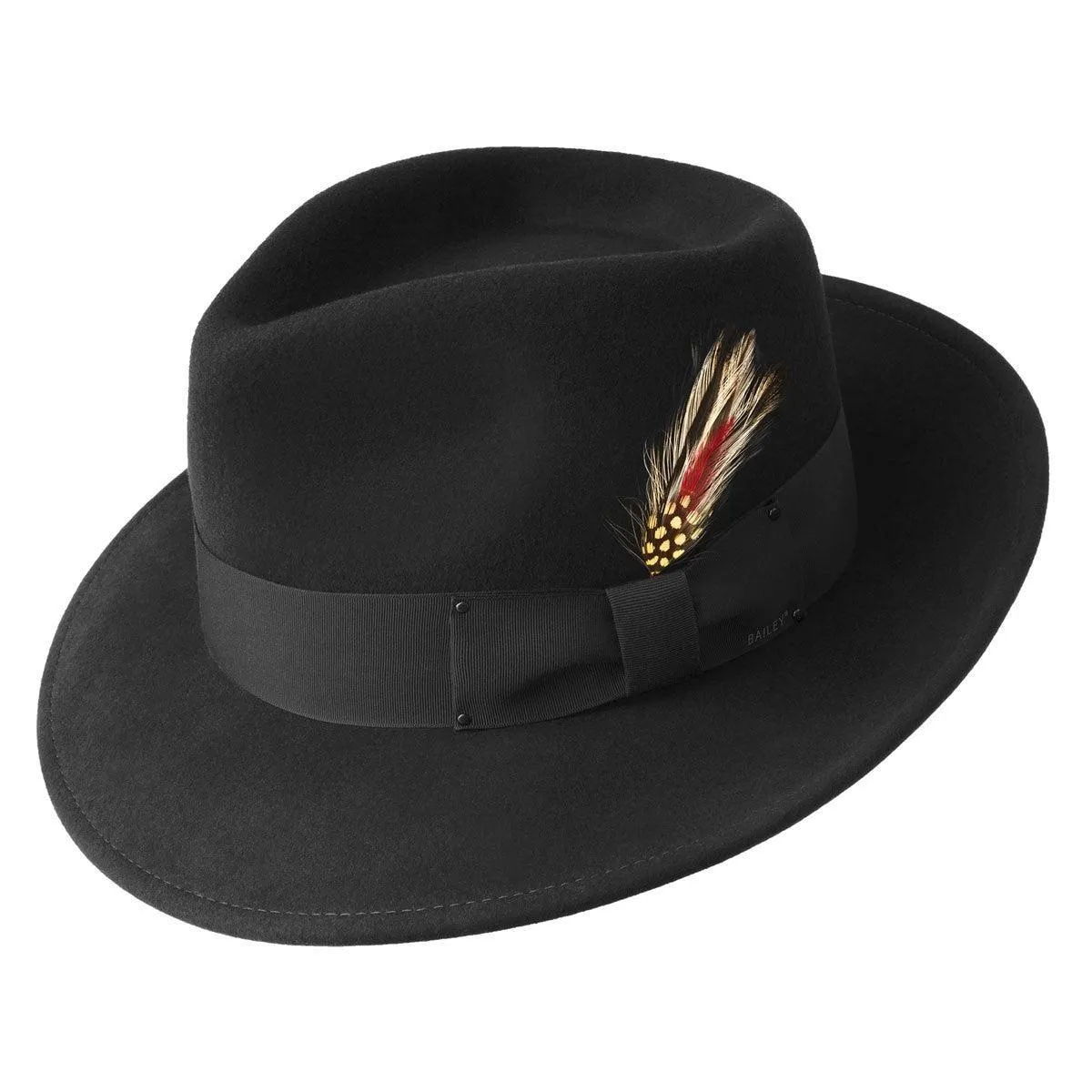 Men's Fedora Hat by Bailey of Hollywood Color Black