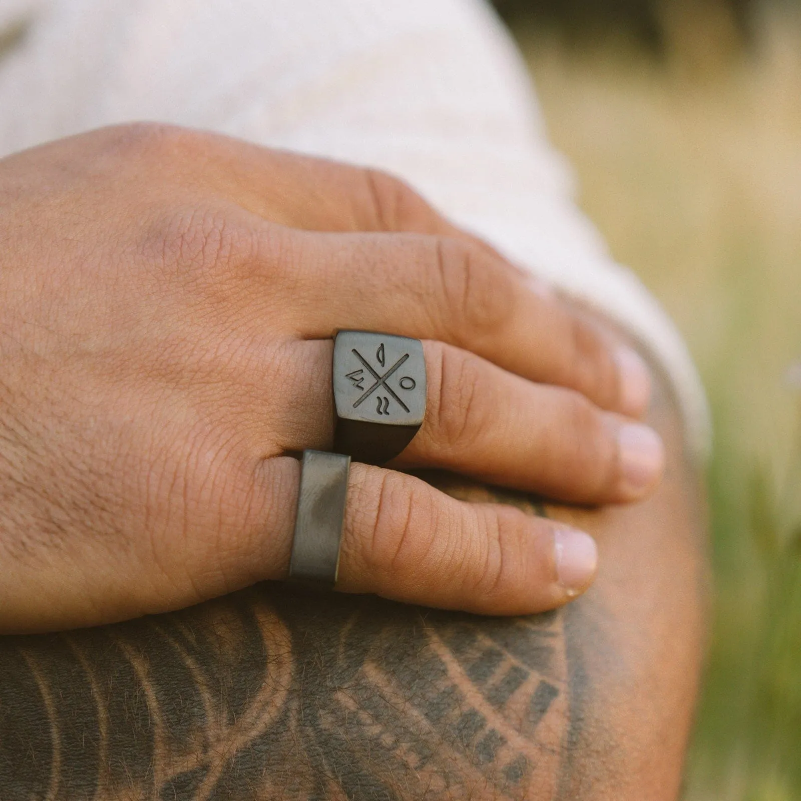 Men's Motivation Signet Ring