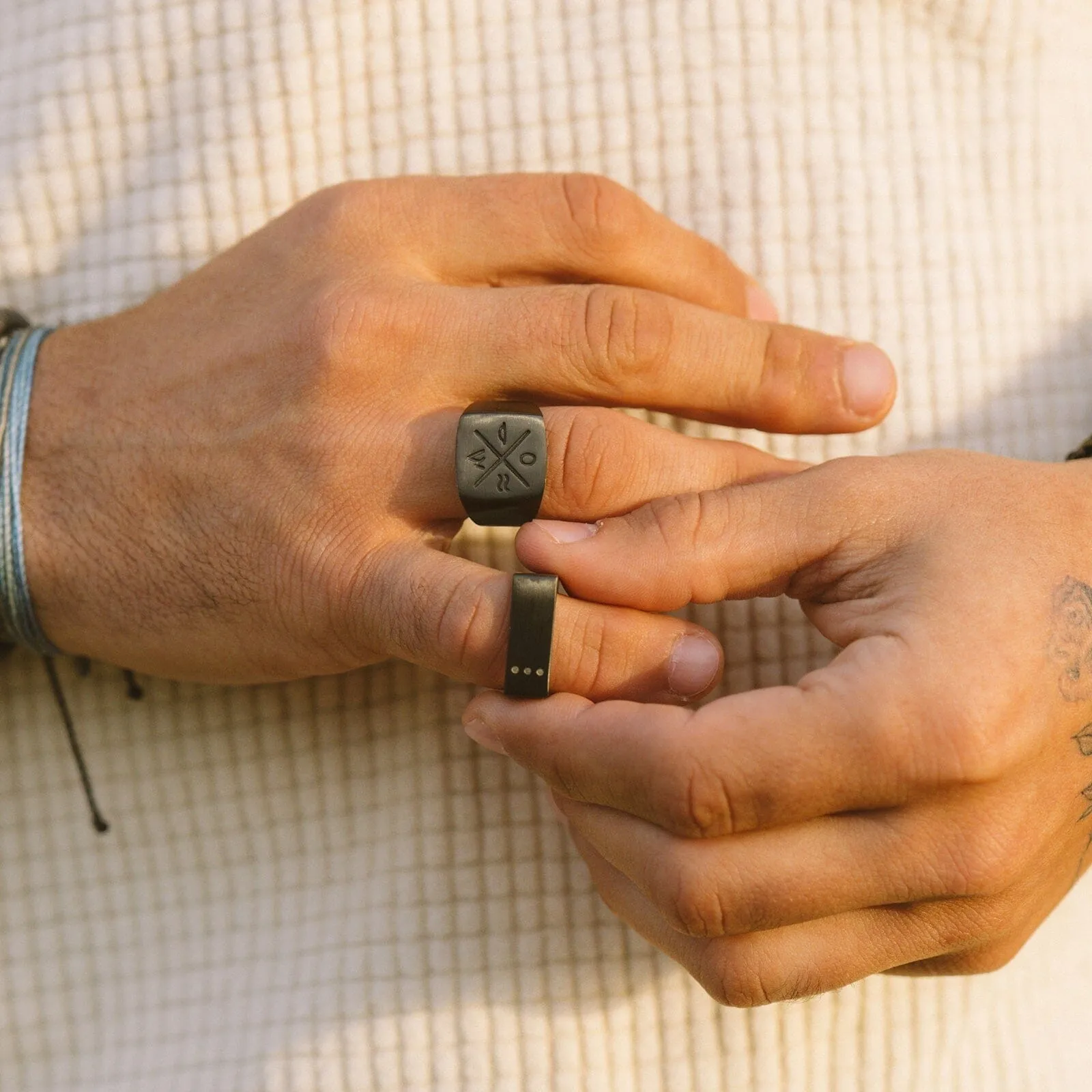 Men's Motivation Signet Ring