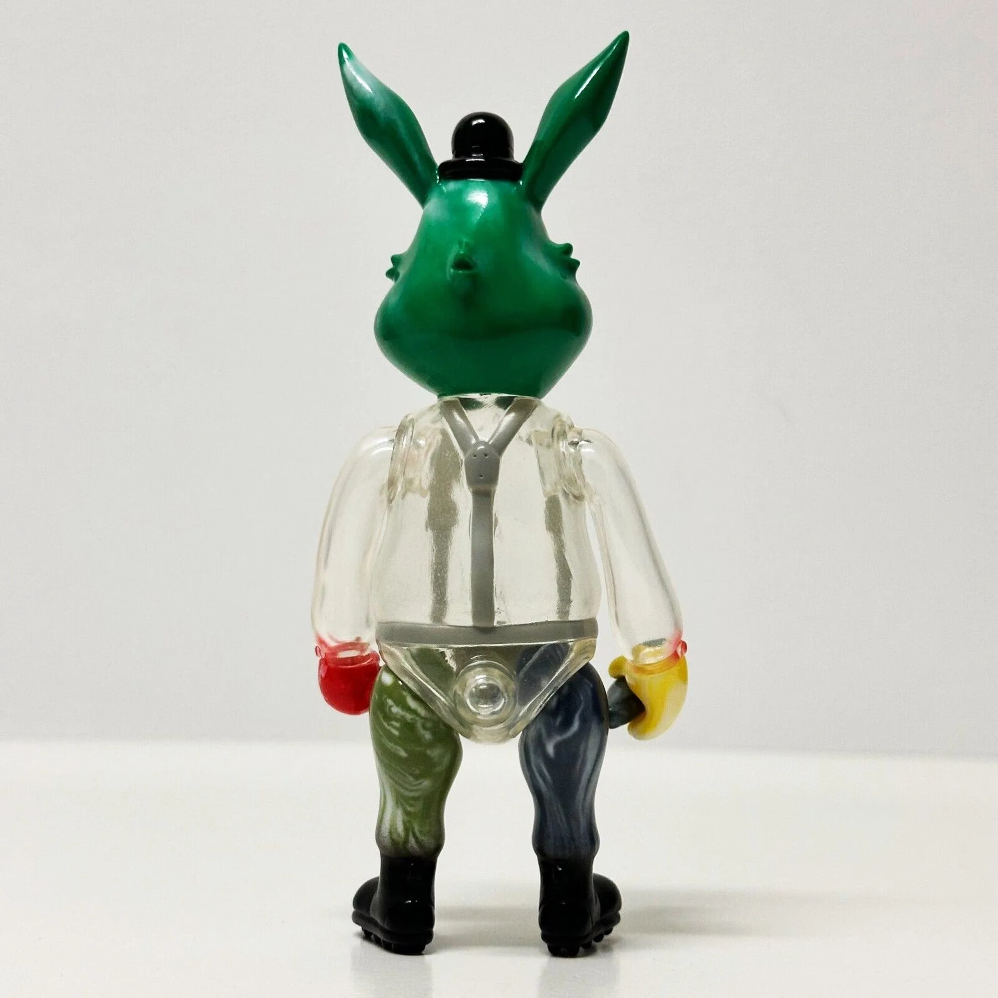 Mini Alex Clockwork Carrot Green Ver. Mini Sofubi Figure by Frank Kozik x Black Book Toy