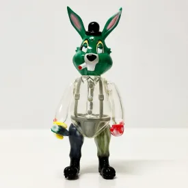 Mini Alex Clockwork Carrot Green Ver. Mini Sofubi Figure by Frank Kozik x Black Book Toy