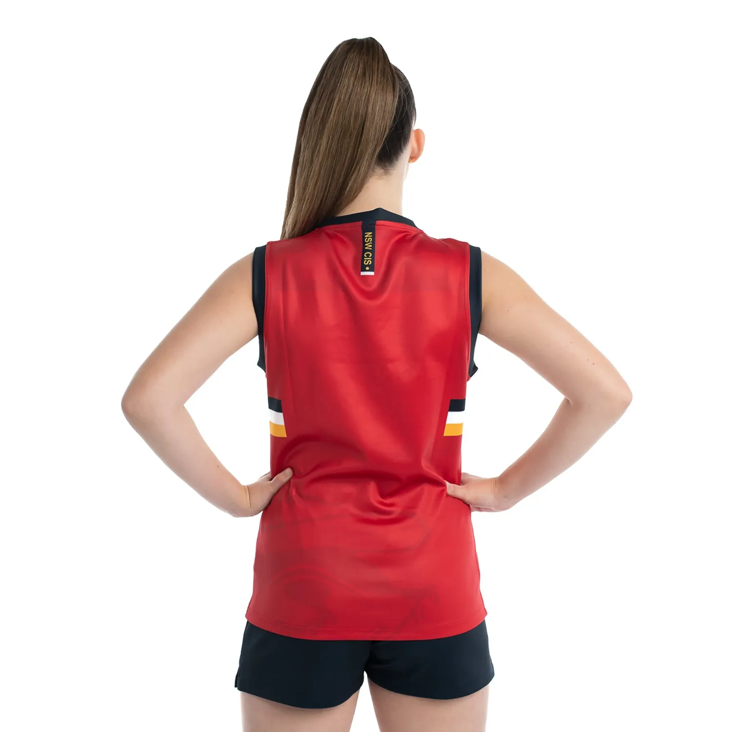 NSW CIS Secondary AFL Unisex Red Singlet