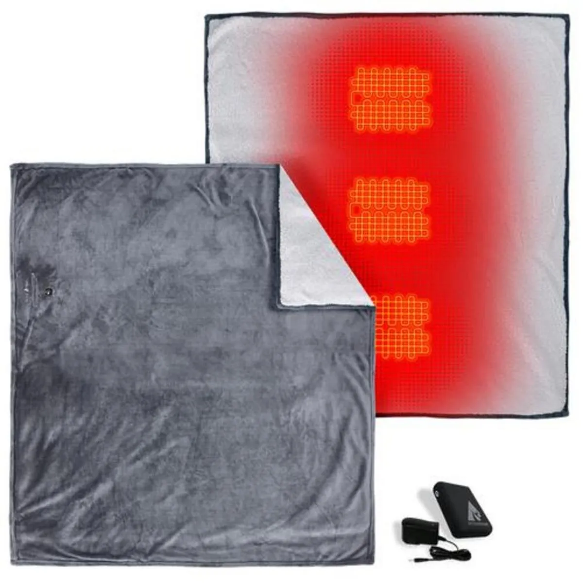 Open Box ActionHeat 7V Battery Heated Plush Throw Blanket