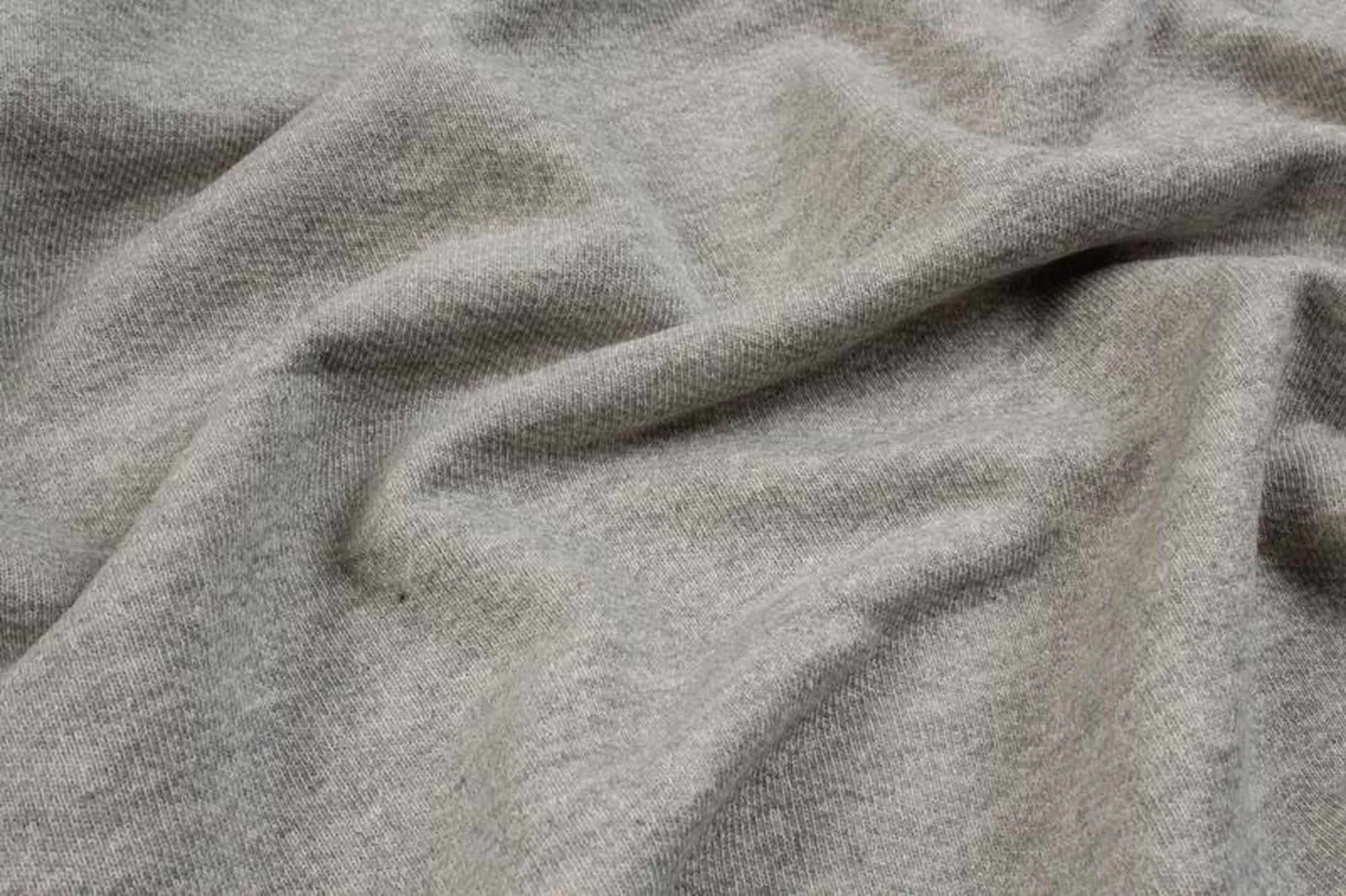 Organic Cotton Fleece, Soft touch - Light Grey