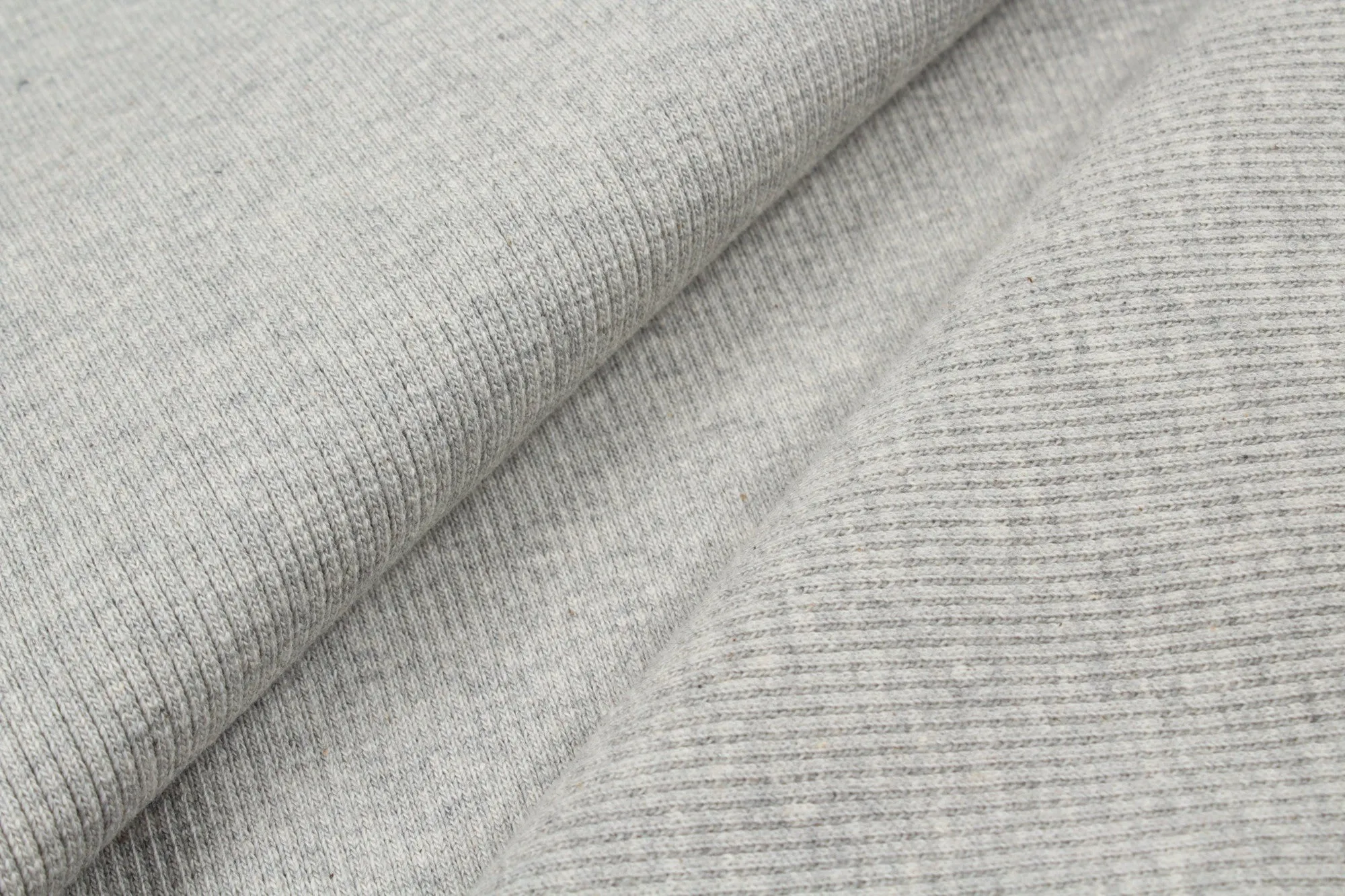 Organic Cotton Fleece, Soft touch - Light Grey