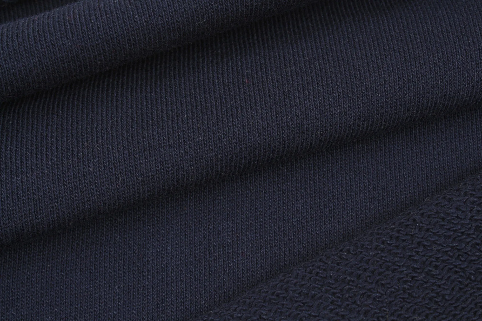 Organic Cotton Fleece, Soft touch - Navy