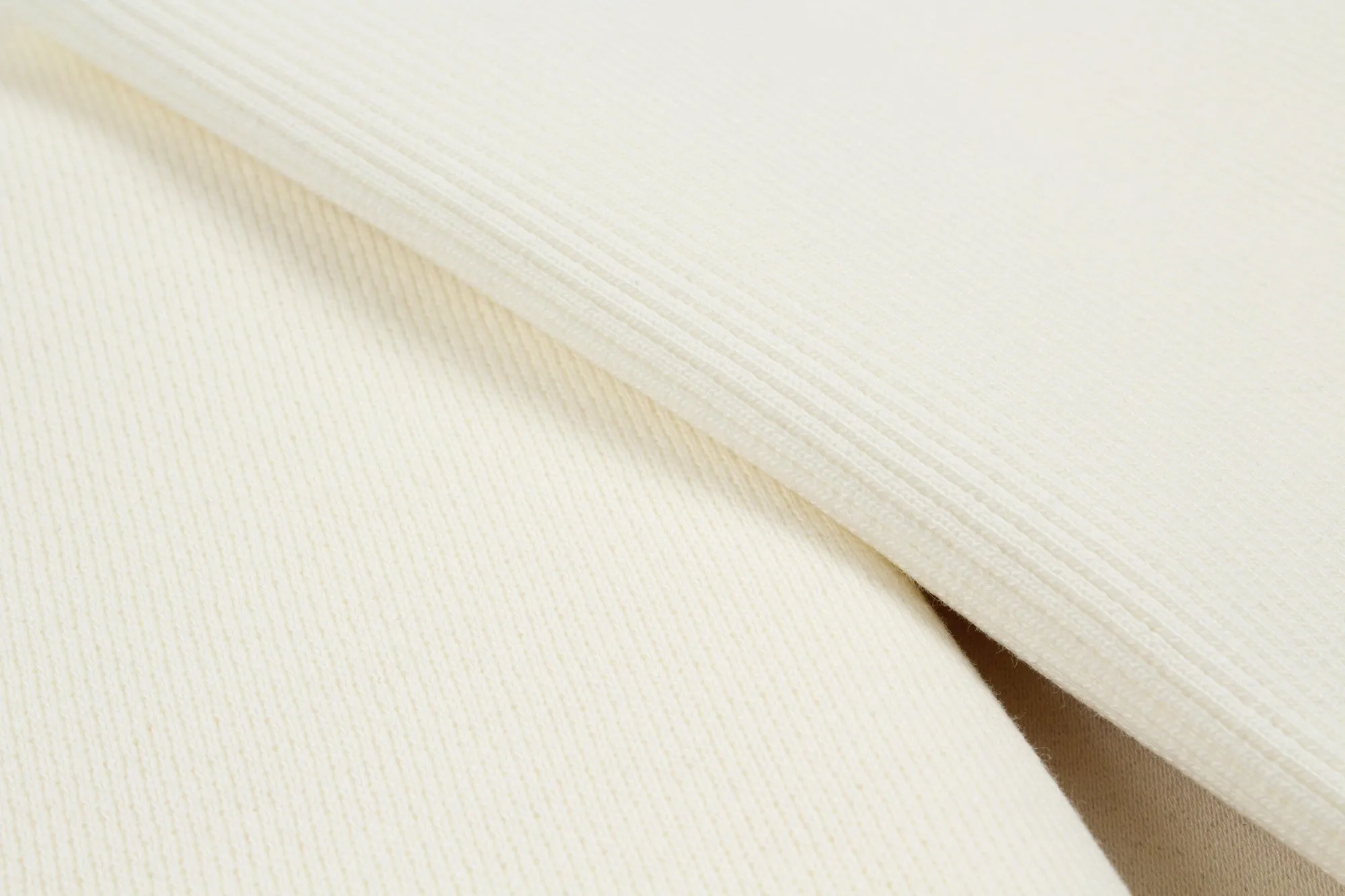 Organic Cotton Fleece, Soft touch - Off-white