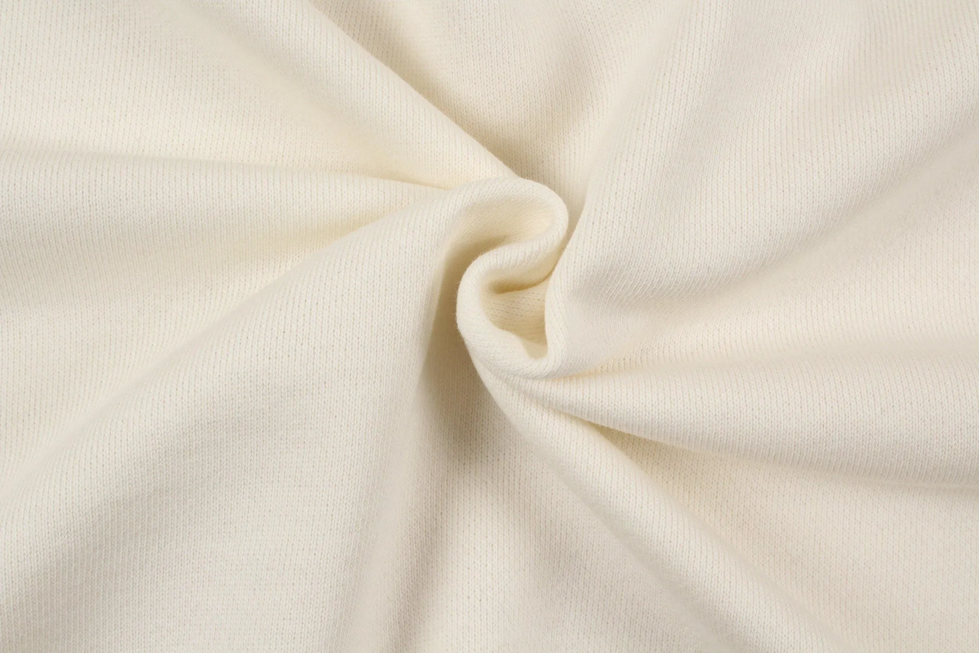 Organic Cotton Fleece, Soft touch - Off-white