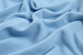 Organic Cotton Fleece, Soft touch - Placid Blue - 15-3920 TCX