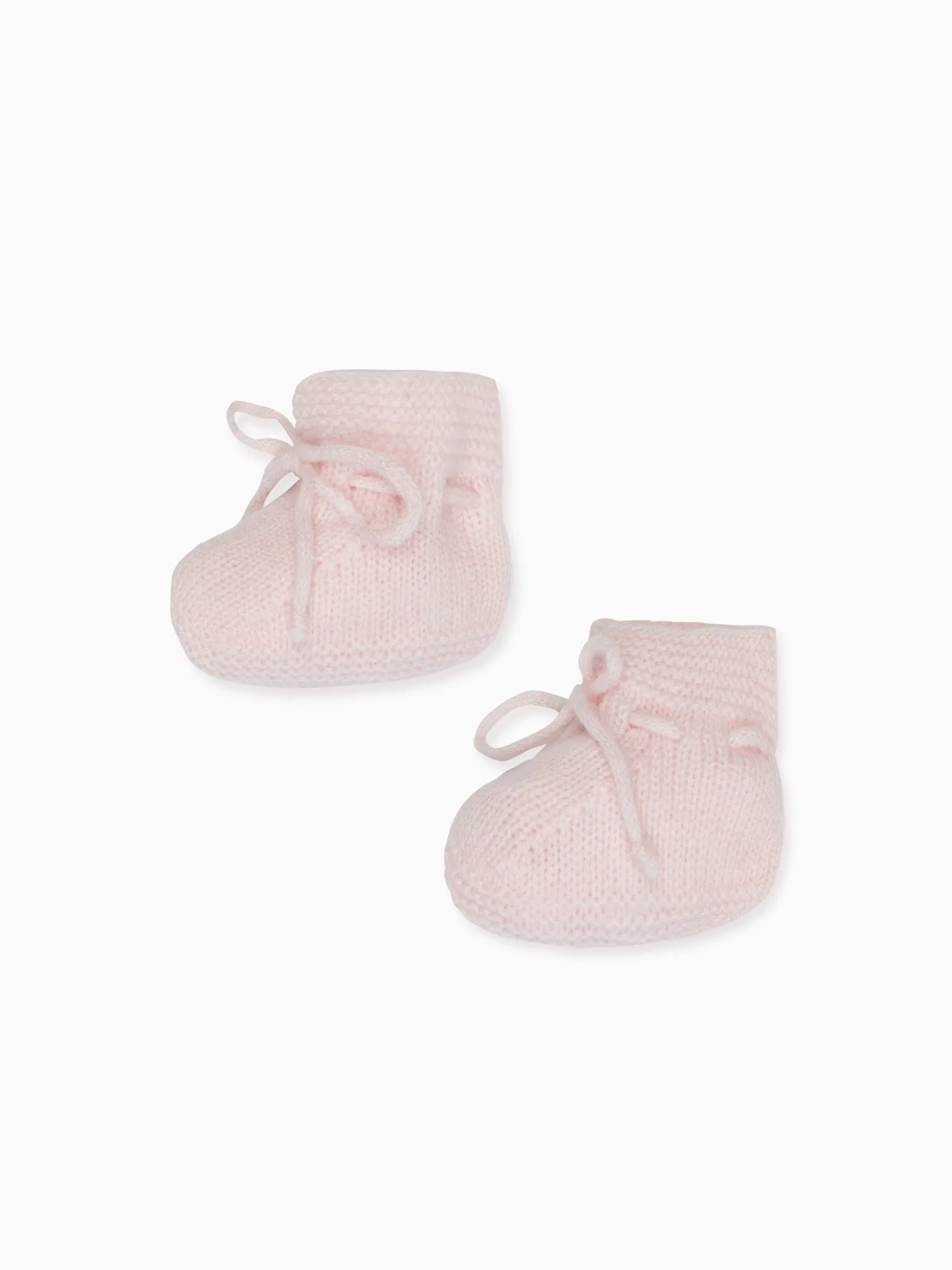 Pink Evita Cashmere Baby Girl Booties