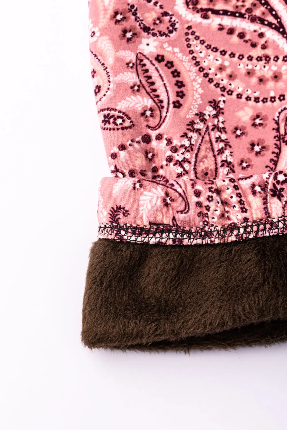 Pink Paisley - Cozy Lined