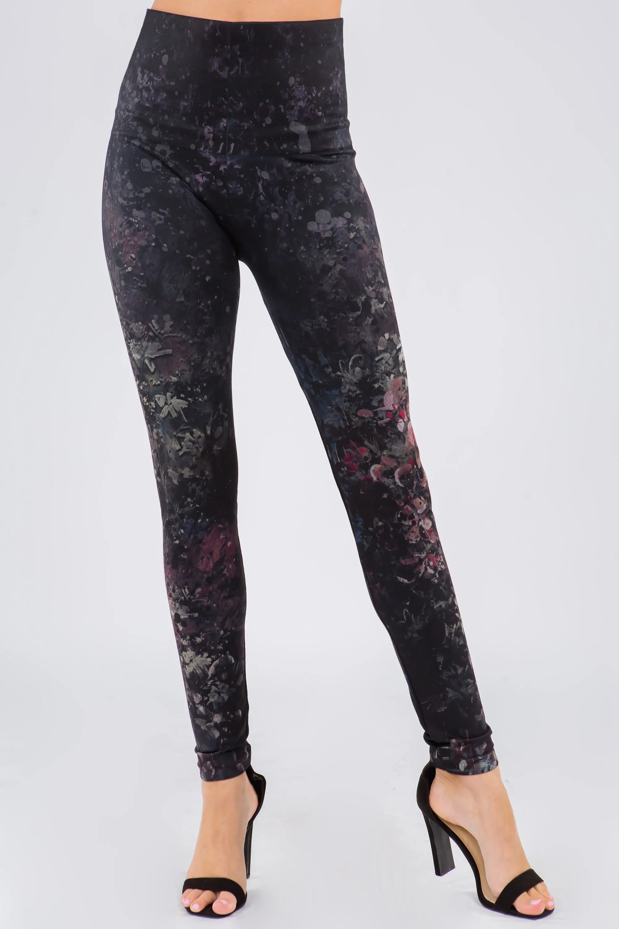 Pinkie Jasmine Floral Cascade Printed Leggings