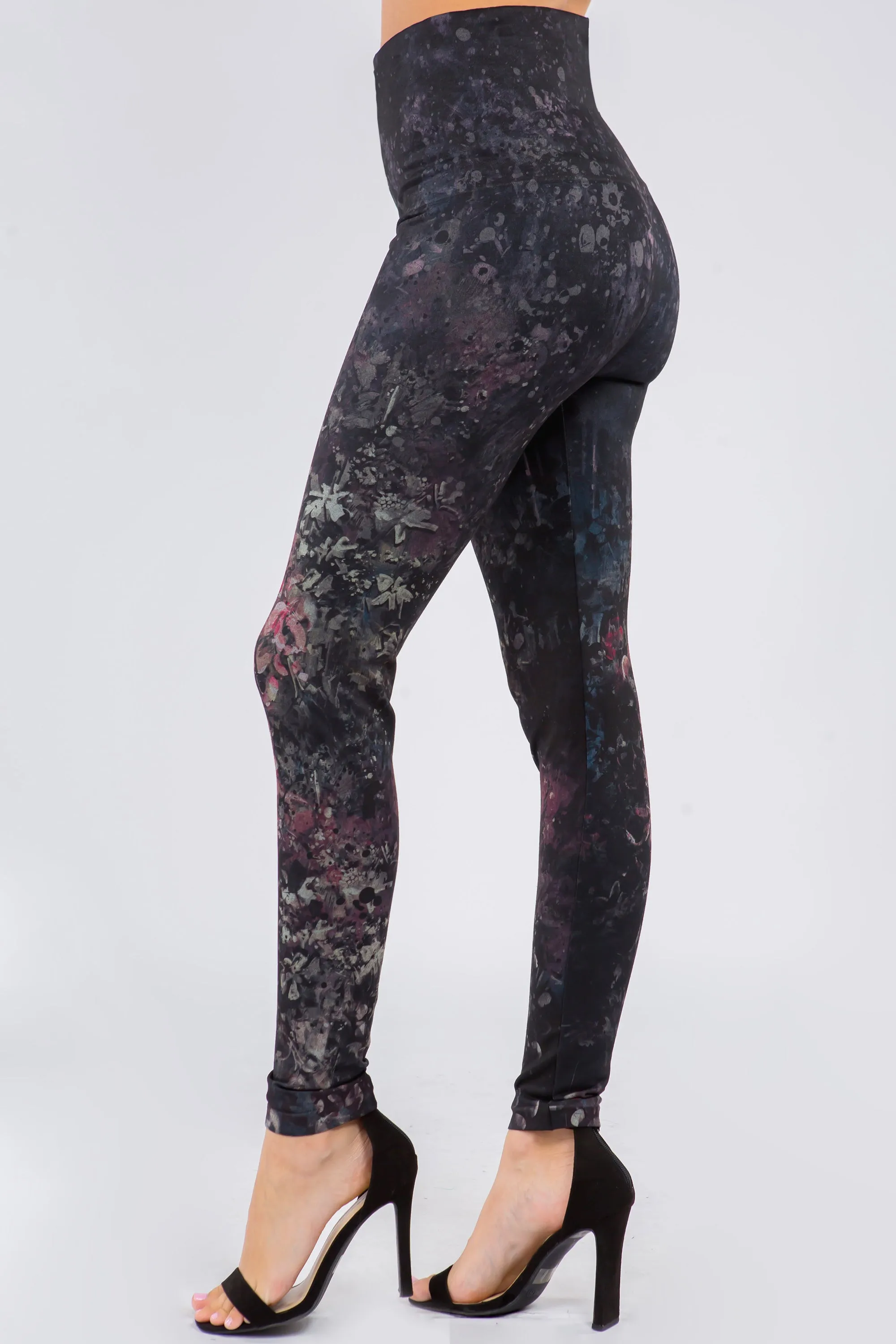 Pinkie Jasmine Floral Cascade Printed Leggings