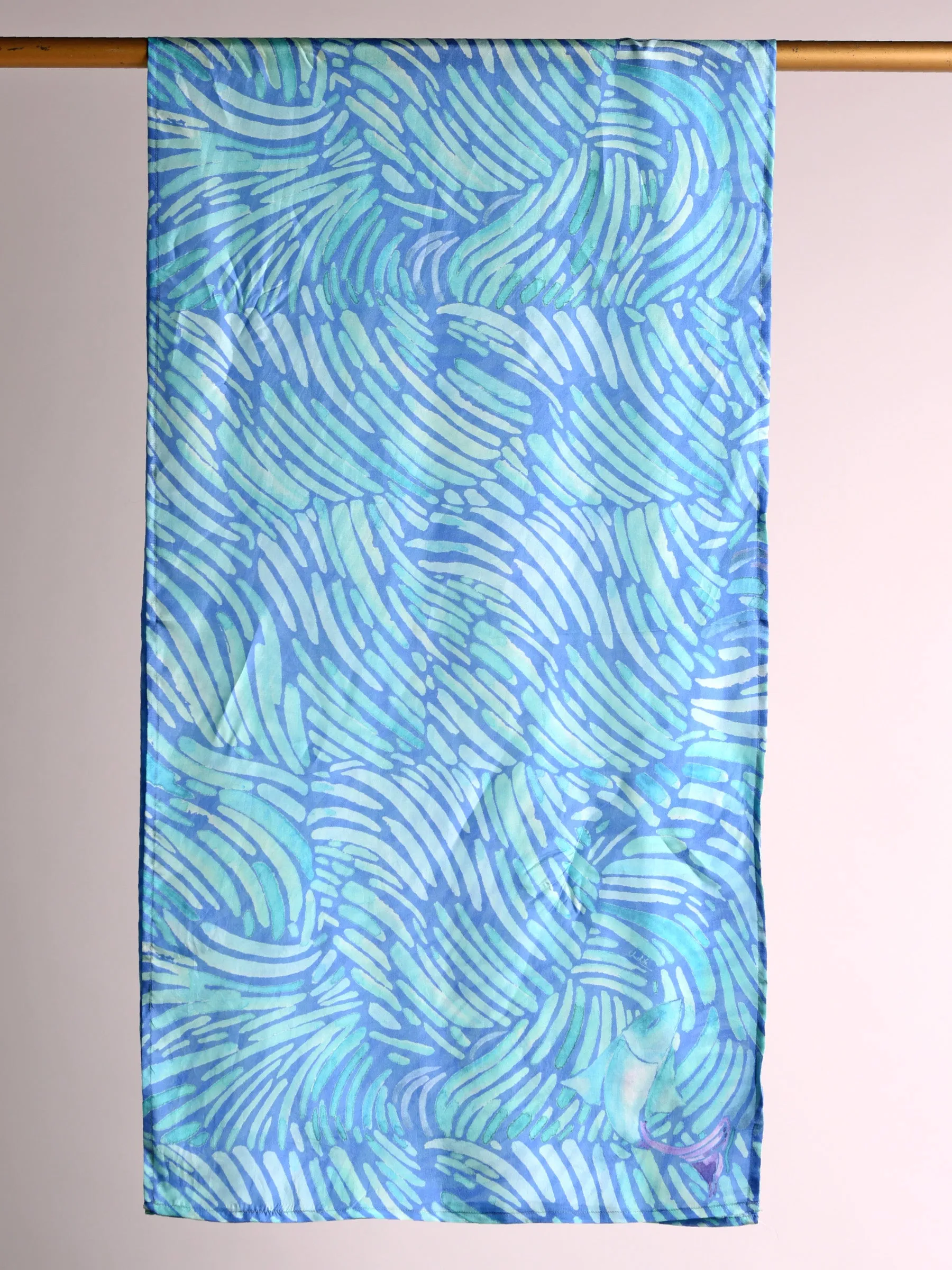 Pisces Gift Box / Zodiac Themed Pure Silk Stoll Scarf