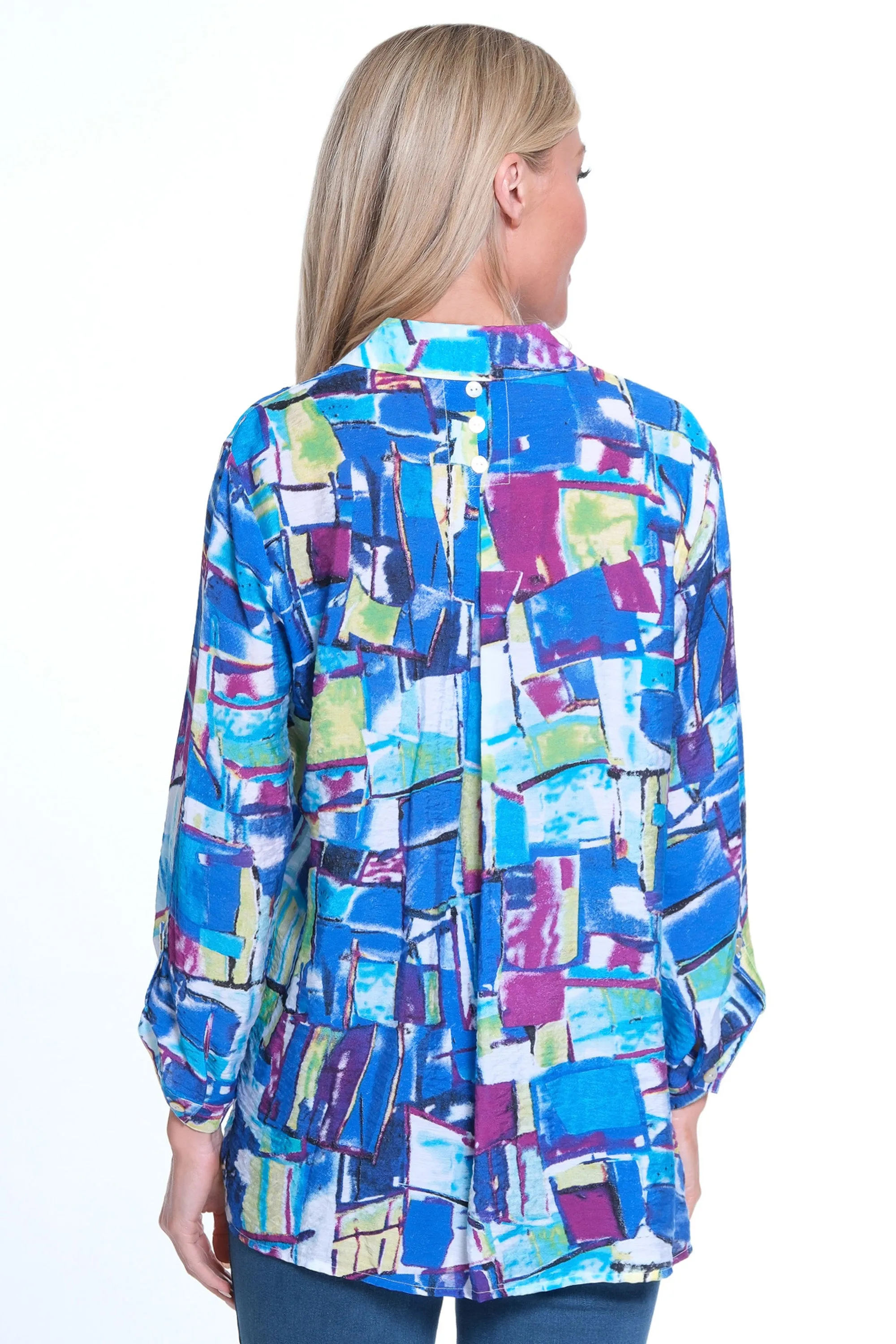 Printed Woven Tunic- Multi