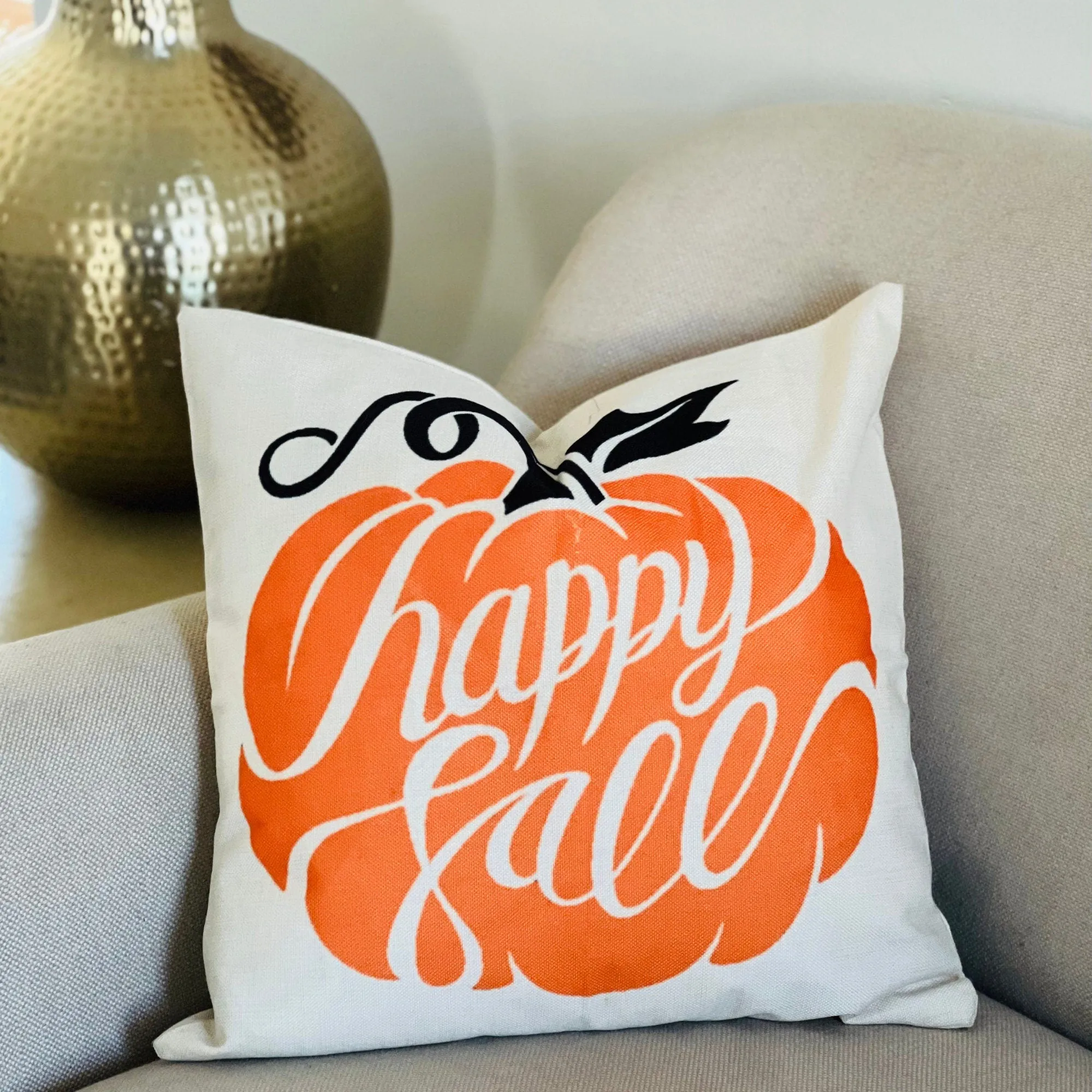 Pumpkin Pillow, Halloween Pillow, Fall home decor, Thanks giving decor