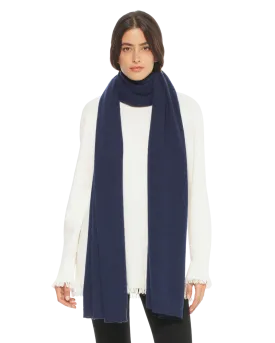 Pure Cashmere Maxi Scarf Blue