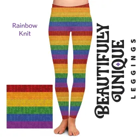 Rainbow Knit - High-quality Handcrafted Vibrant Leggings