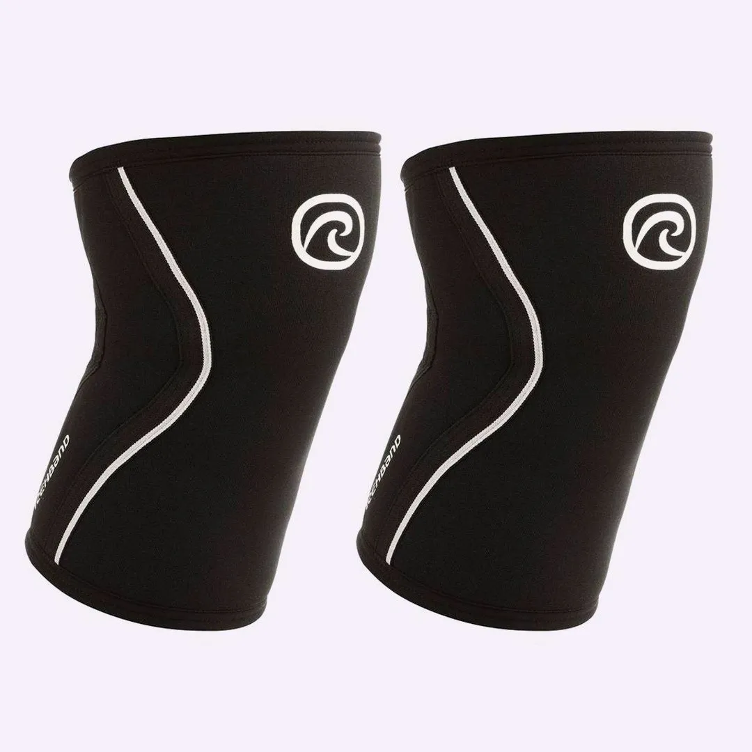 Rehband RX Knee Sleeve - 3mm - Black/White - SINGLE