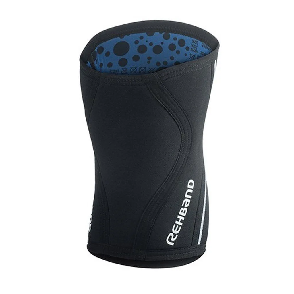 Rehband RX Knee Sleeve - 5mm - Black/White - SINGLE