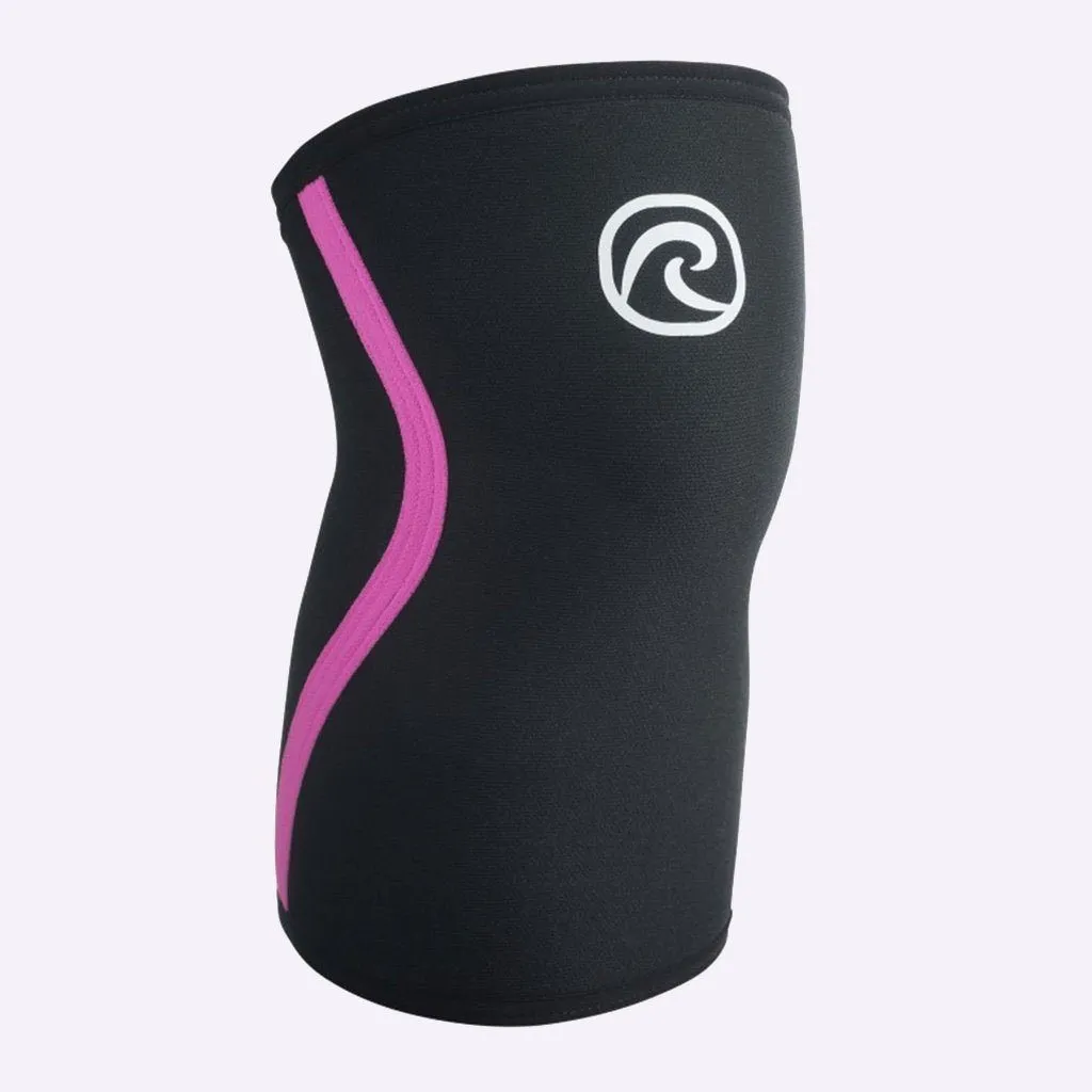 Rehband RX Knee Sleeve - 7mm - Black/Pink - SINGLE