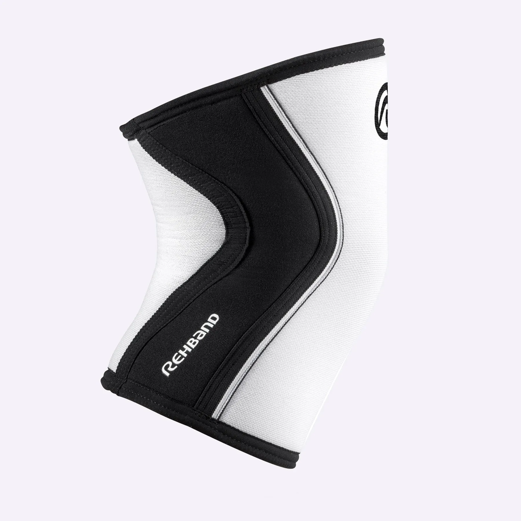 Rehband RX Knee Sleeve 7mm White/Black - SINGLE