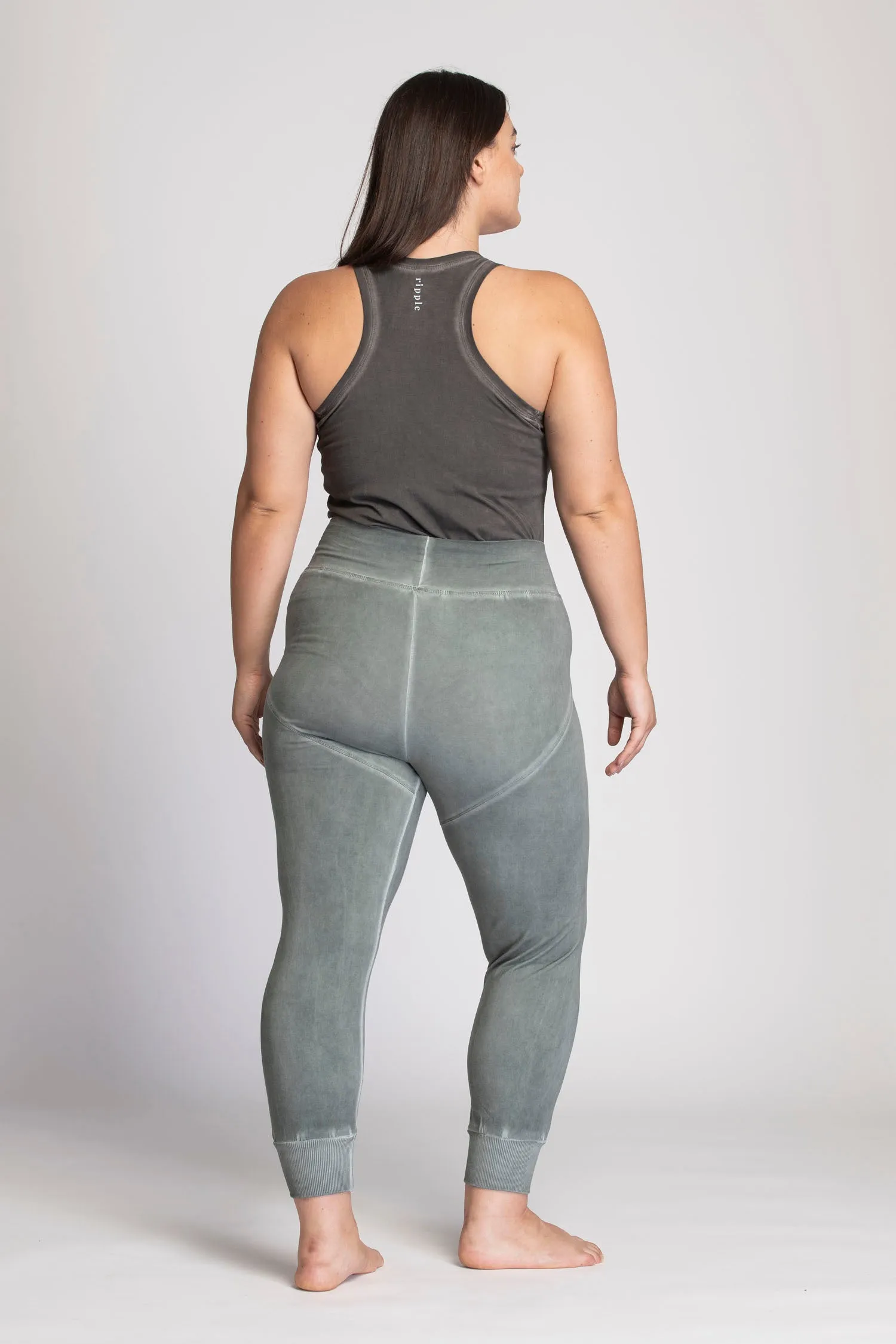 Ribbed Cuff Yoga Pants