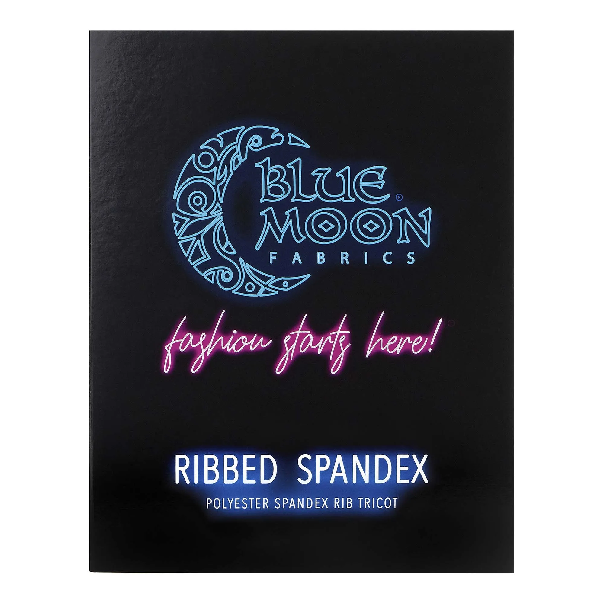 Ribbed Spandex Color Card with Expansion Card | Blue Moon Fabrics