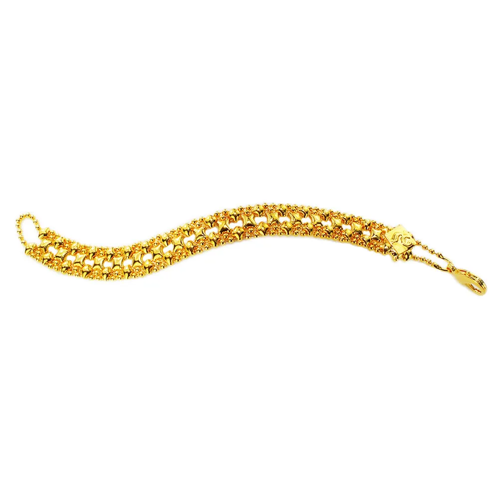 SG Liquid Metal MINI-A-G24K Gold 24K Finish Bracelet by Sergio Gutierrez