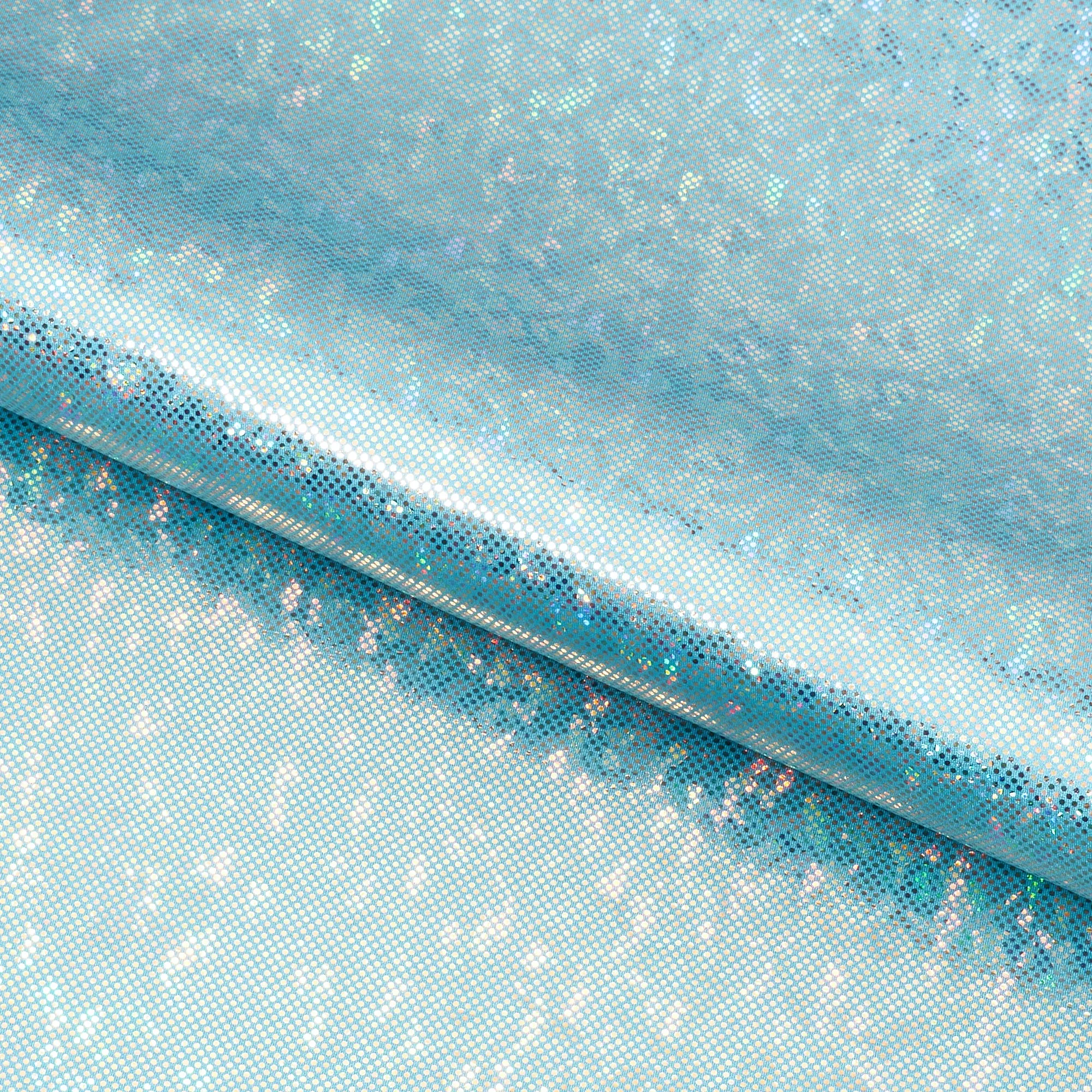 Shattered Glass Foiled Spandex Fabric | Blue Moon Fabrics