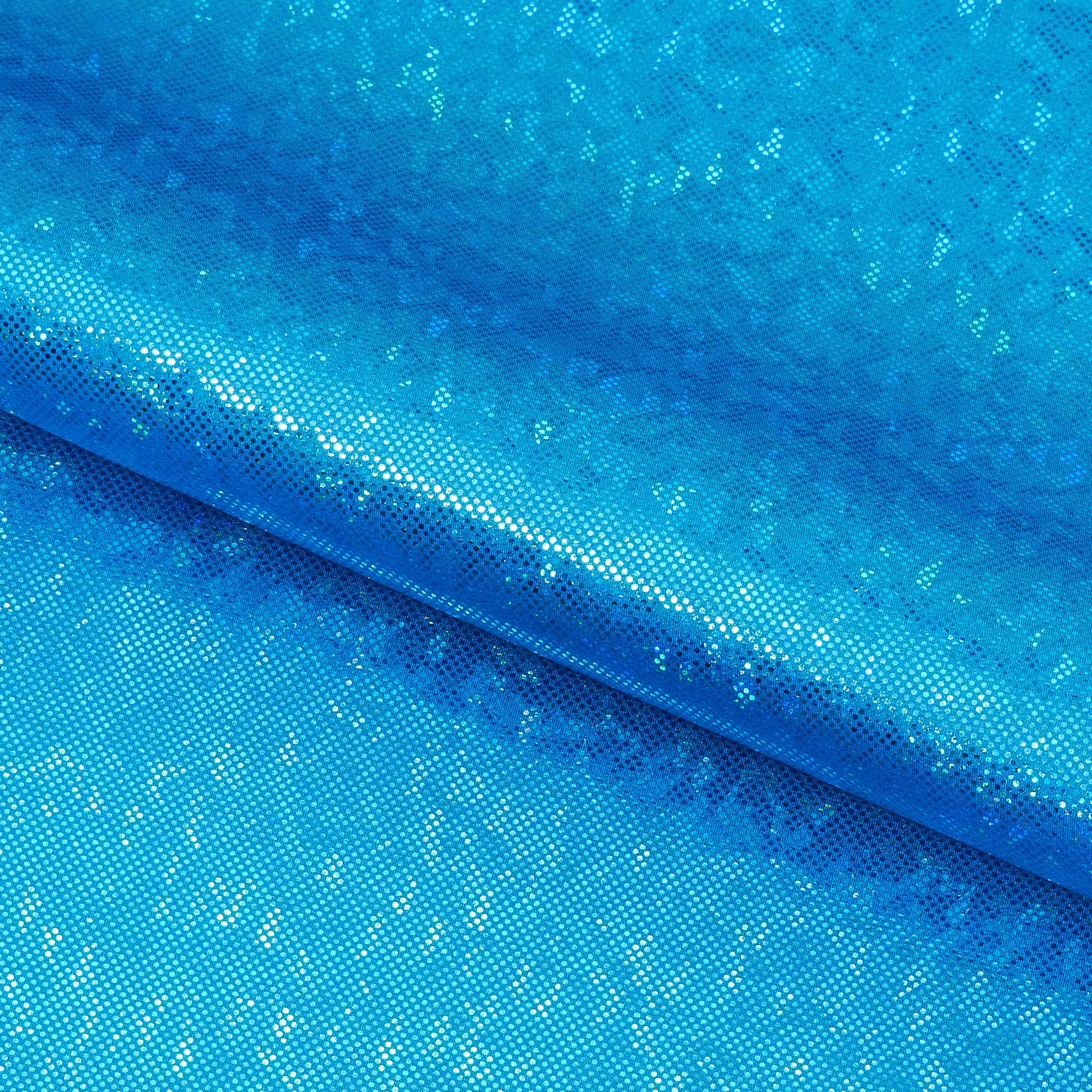 Shattered Glass Foiled Spandex Fabric | Blue Moon Fabrics