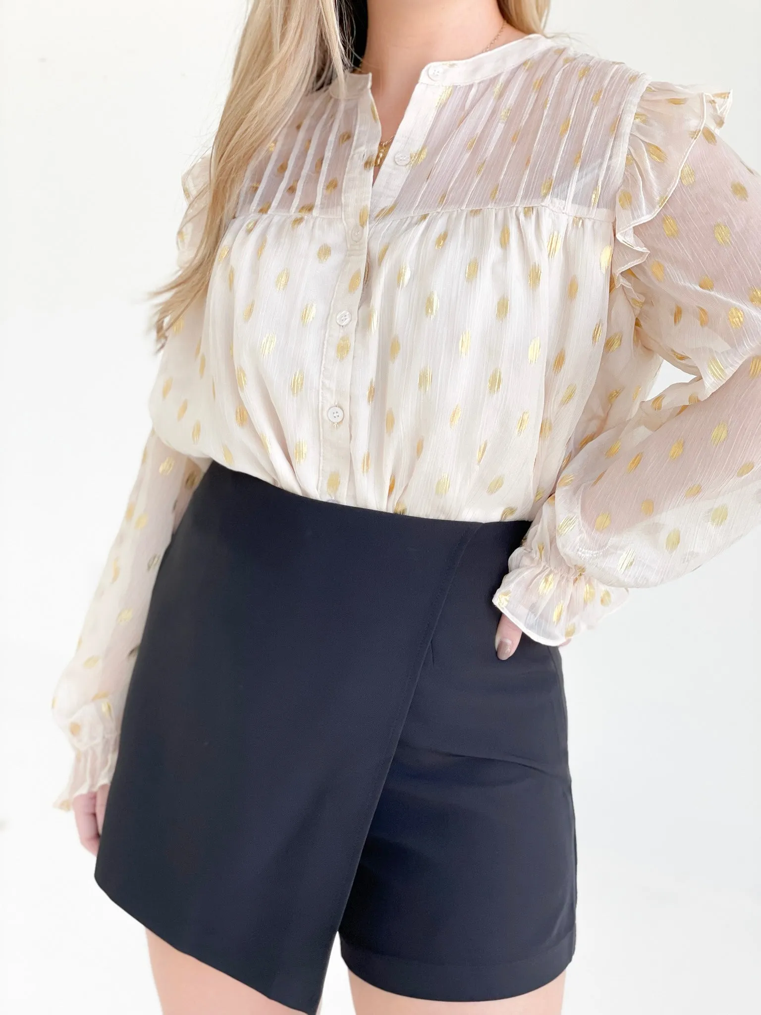 Sheer Coincidence Blouse - Cream