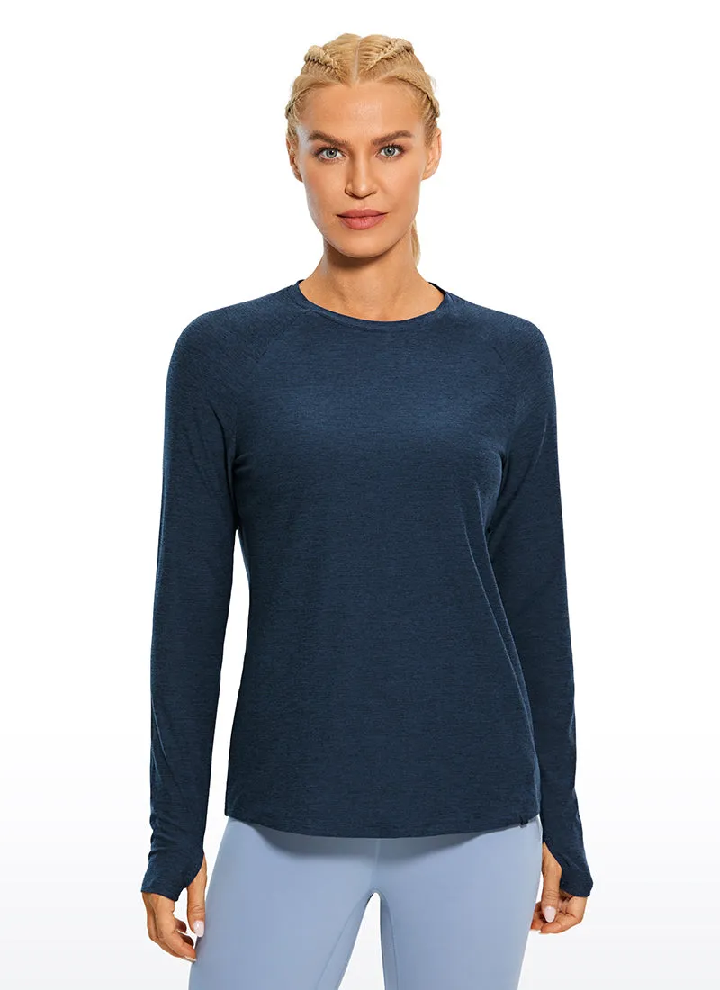 Soft Heather Long Sleeves Thumbholes