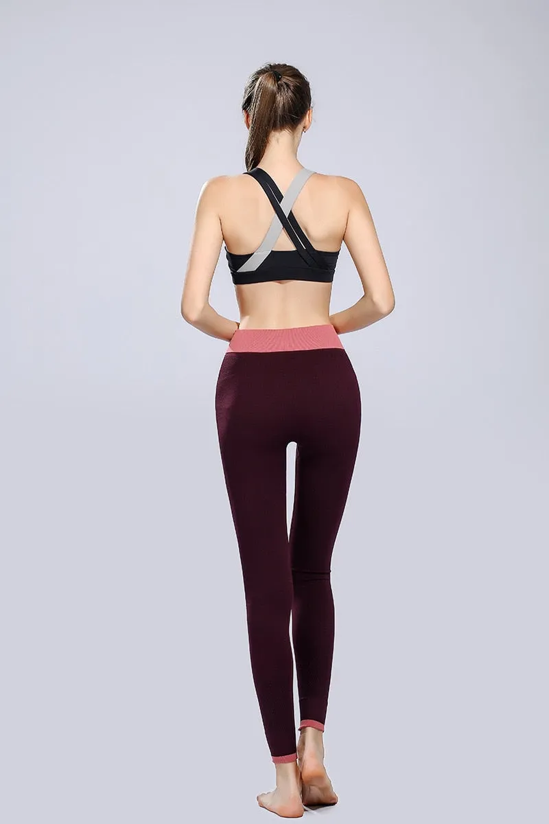 Sport High Waist Gym Clothes Running Pants