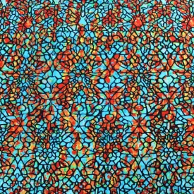 Stained Glass Printed Spandex | Blue Moon Fabrics