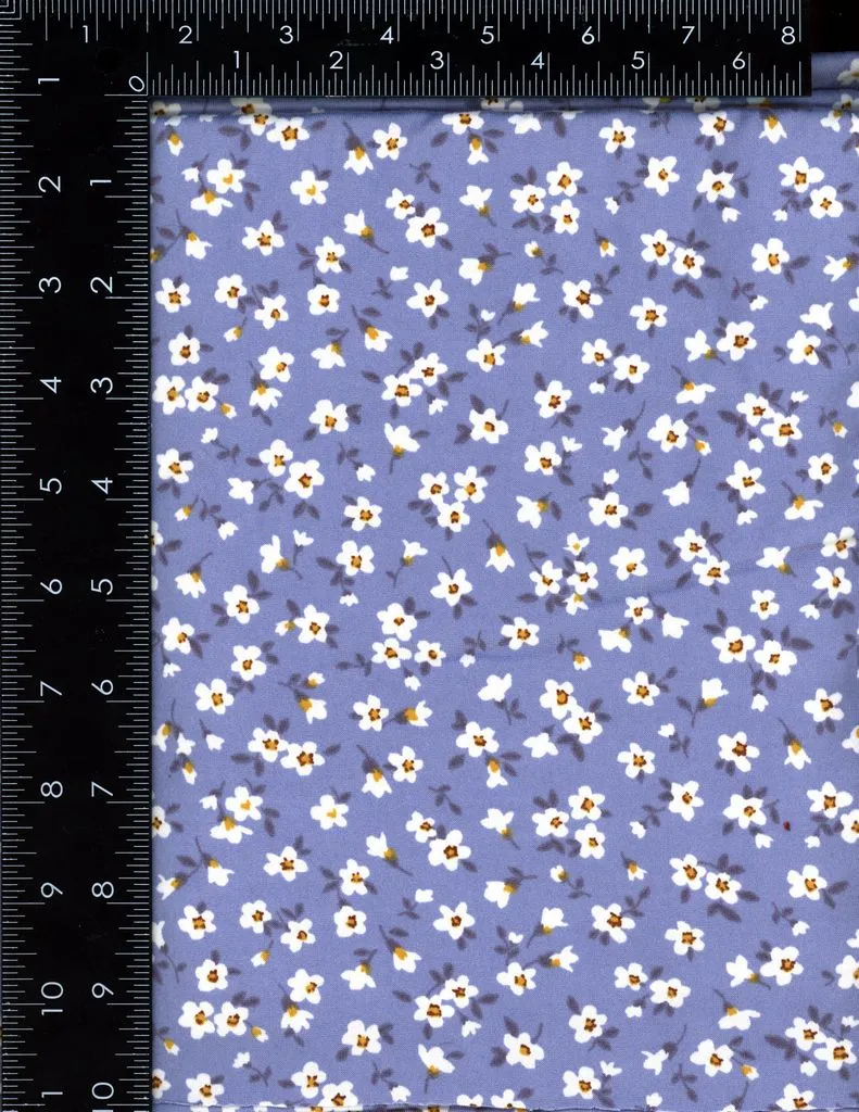 SUPER SOFT POLYESTER SPANDEX DBP / DTY BRUSHED DITSY FLORAL [NFF210517-009]